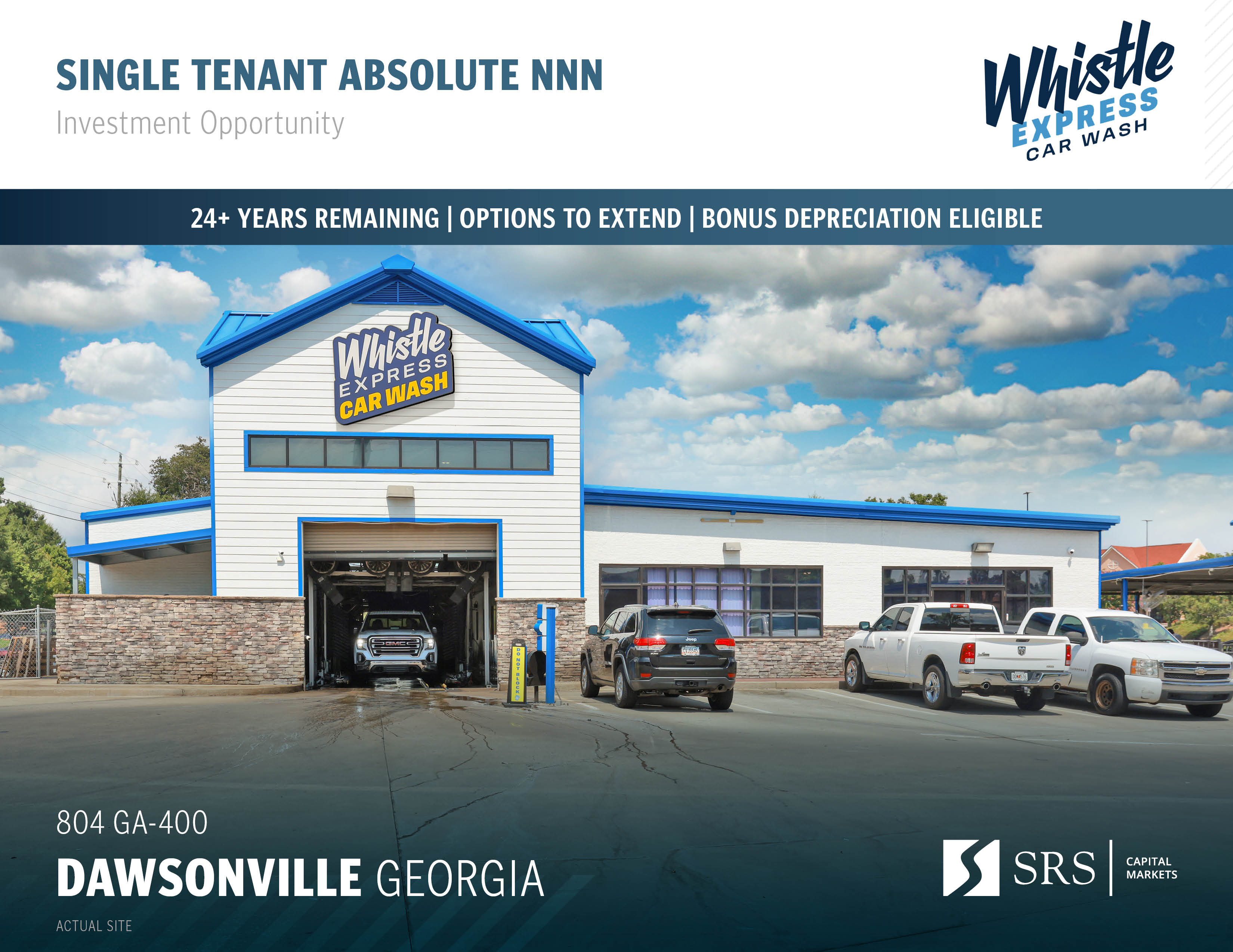 Dawsonville, GA - Whistle Express Car Wash | Retail investment