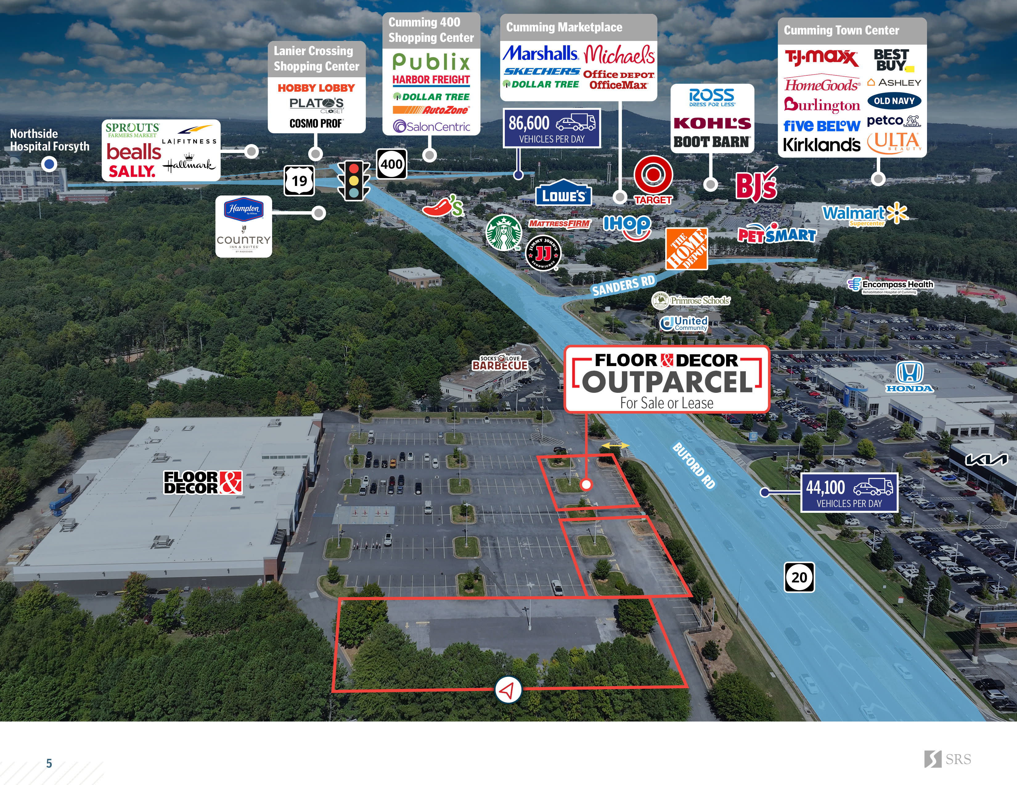 Cumming, GA - Floor & Decor Outparcels | Land for sale or lease in