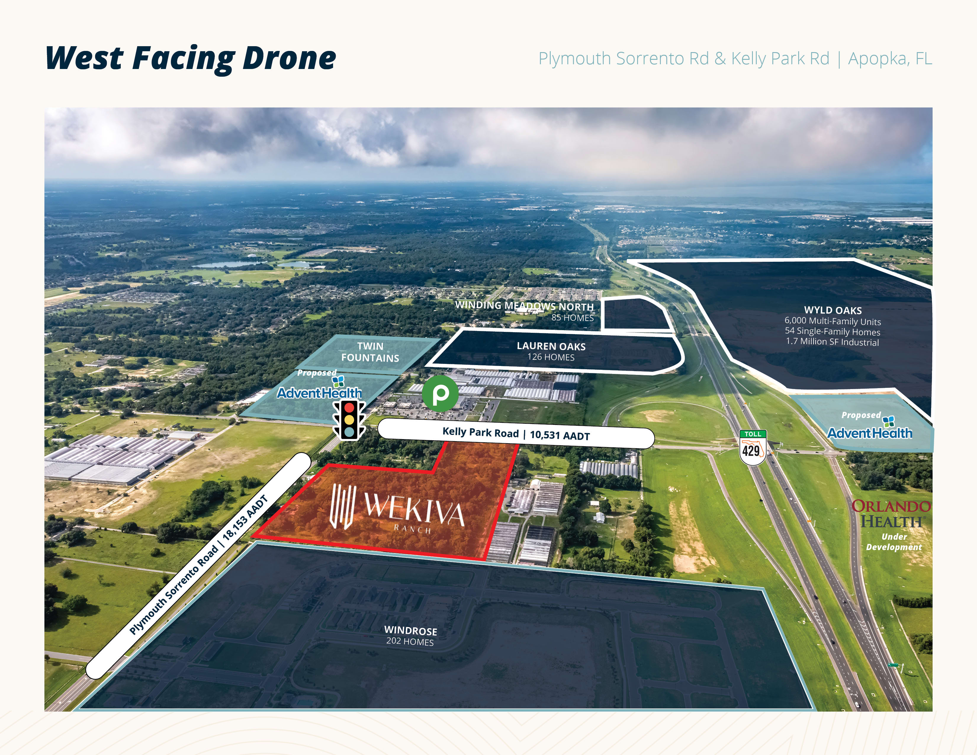 West Facing Drone