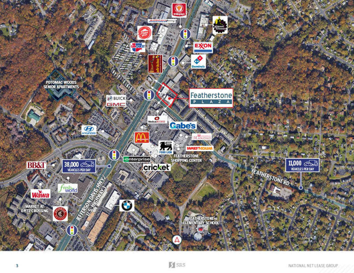 Woodbridge, VA Featherstone Plaza Retail investment sale in
