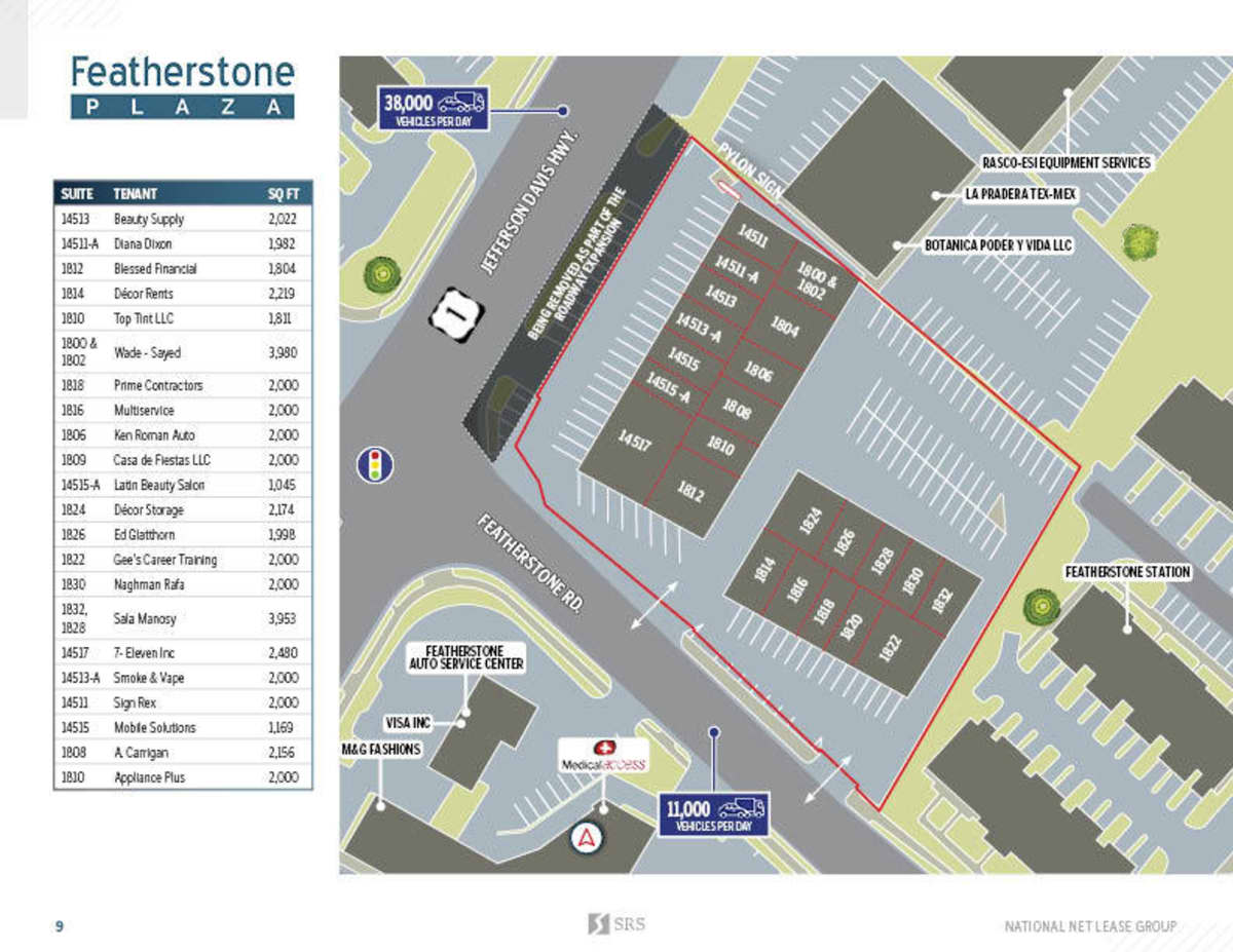 Woodbridge, VA Featherstone Plaza Retail investment sale in