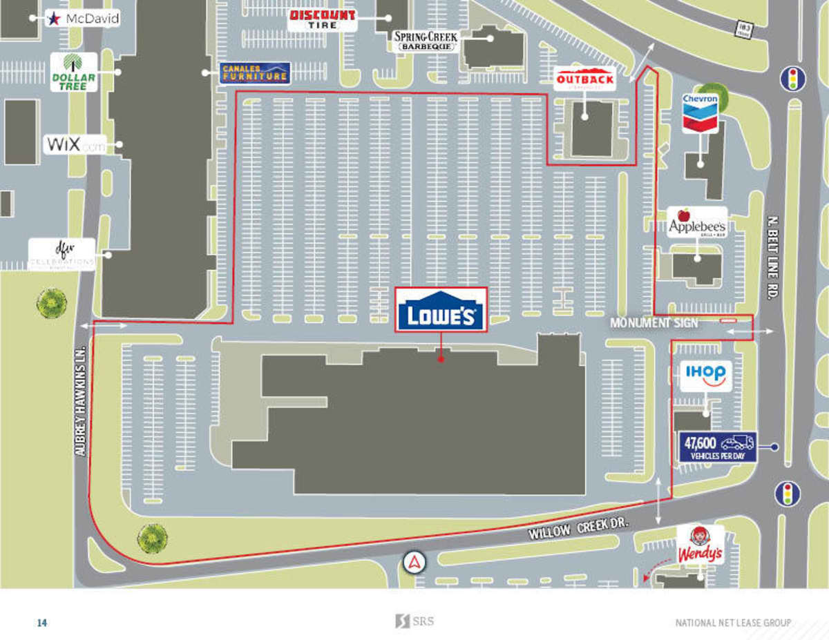 Irving, TX (Dallas MSA) Lowe's Retail investment sale in Irving, Texas SRS