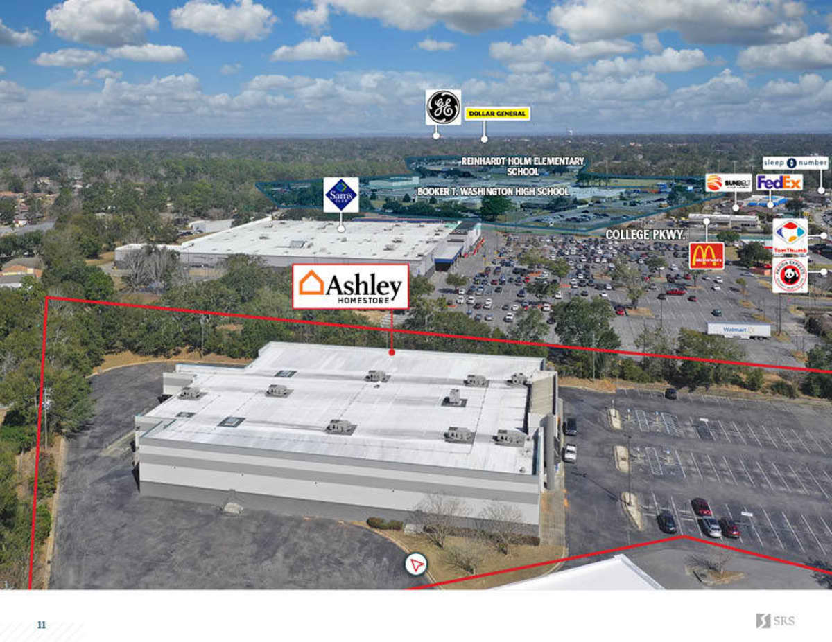 Pensacola, FL Ashley Furniture Retail investment sale in Pensacola