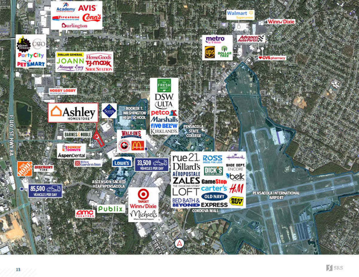 Pensacola, FL Ashley Furniture Retail investment sale in Pensacola