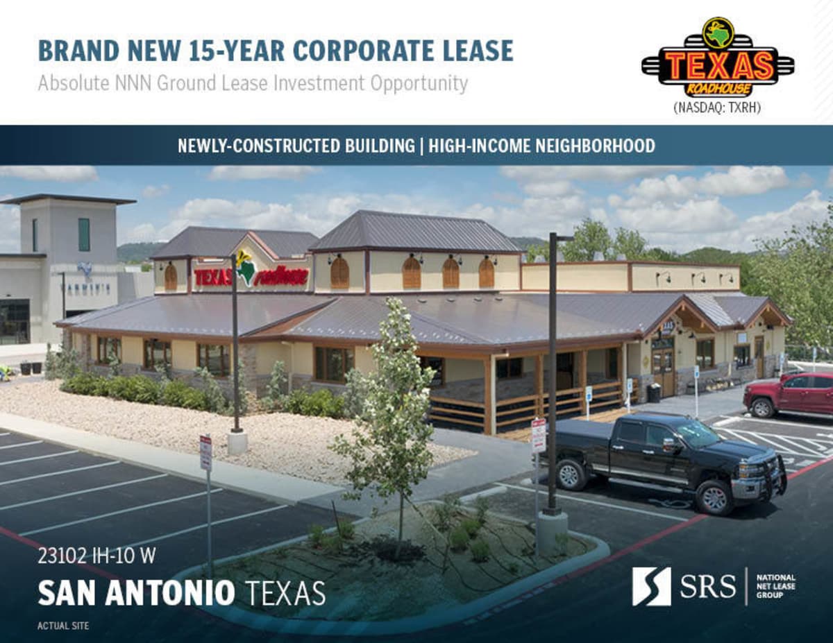 San Antonio, TX - Texas Roadhouse | Retail investment sale in San