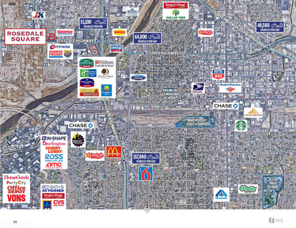 Bakersfield, CA Rosedale Square Retail investment sale in
