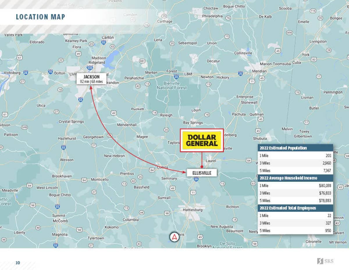 Ellisville, MS Dollar General Retail investment sale in Ellisville
