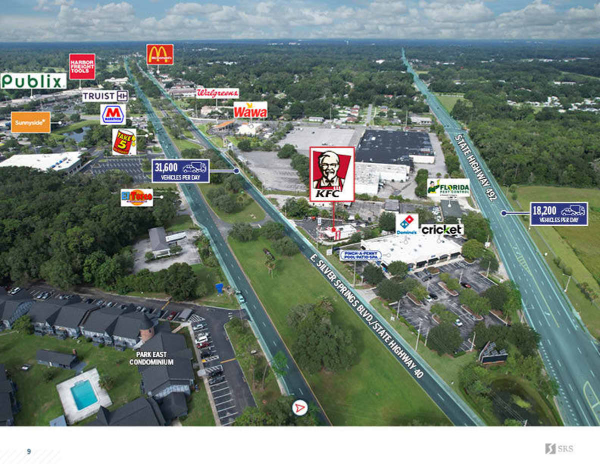 Ocala, FL KFC Retail investment sale in Ocala, Florida SRS