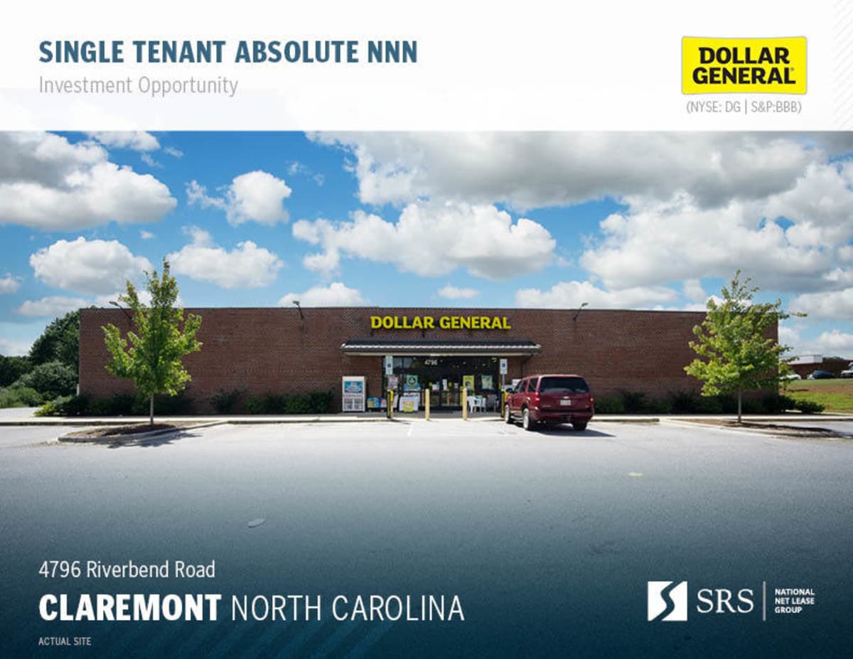 Claremont, NC Dollar General Retail investment sale in Claremont