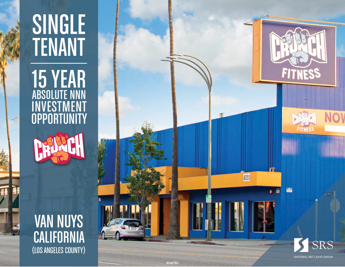 Van Nuys, CA Crunch Fitness Retail investment sale in Van Nuys