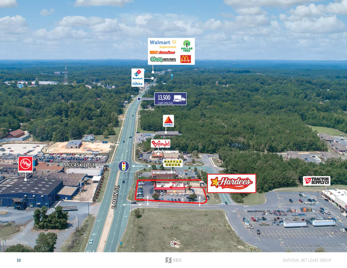 Biscoe, NC Hardee's Retail investment sale in Biscoe, North