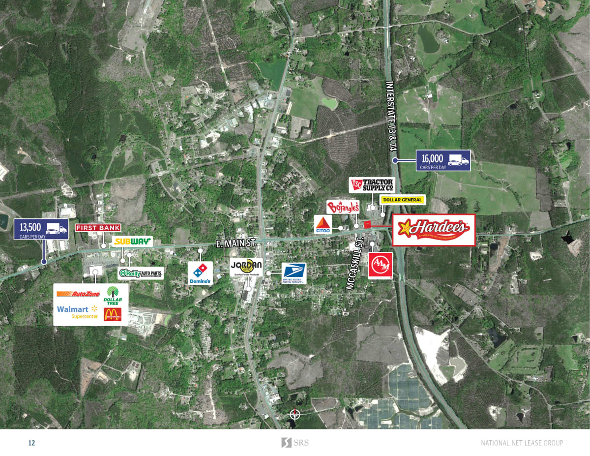 Biscoe, NC Hardee's Retail investment sale in Biscoe, North