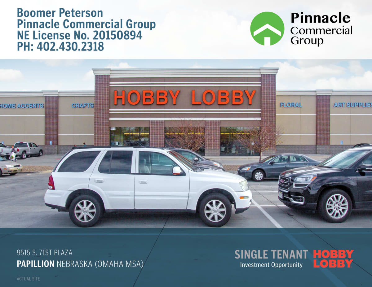 Papillion, NE Hobby Lobby Retail investment sale in Papillion
