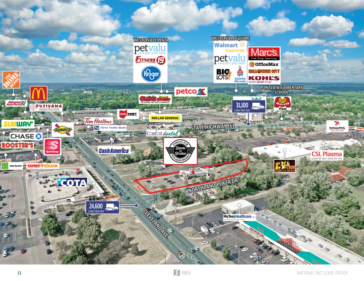 Columbus, OH Steak N' Shake Retail investment sale in Columbus