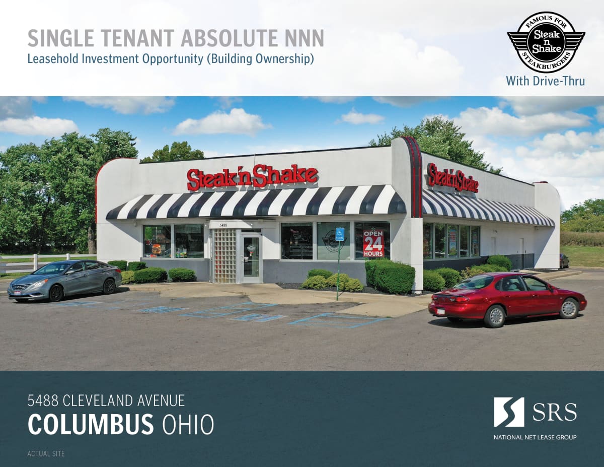 Columbus, OH Steak N' Shake Retail investment sale in Columbus