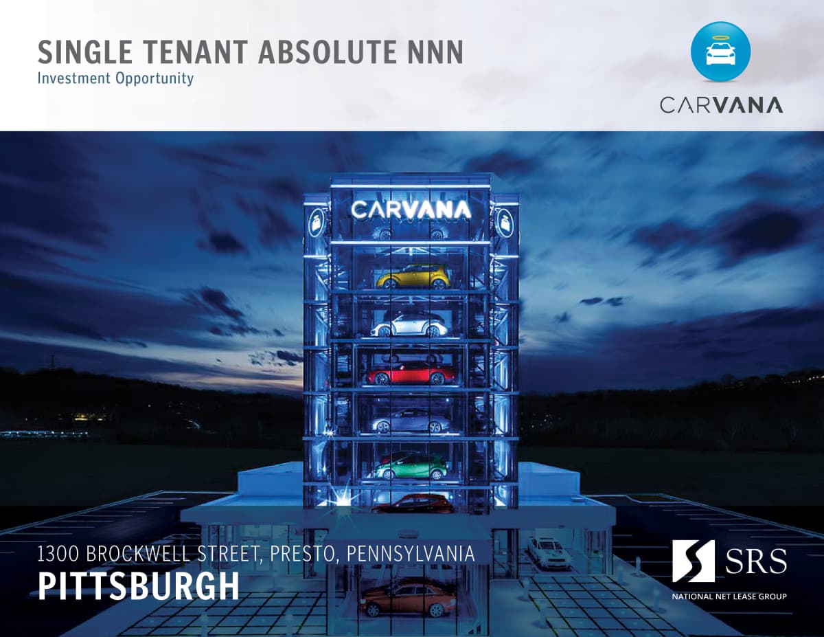 Pittsburgh PA Carvana Retail investment sale in Bridgeville