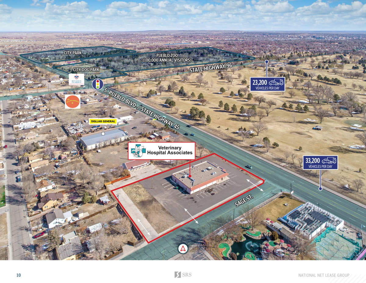 Pueblo CO VetCor Veterinary Hospital Associates Retail investment sale in Pueblo, Colorado SRS
