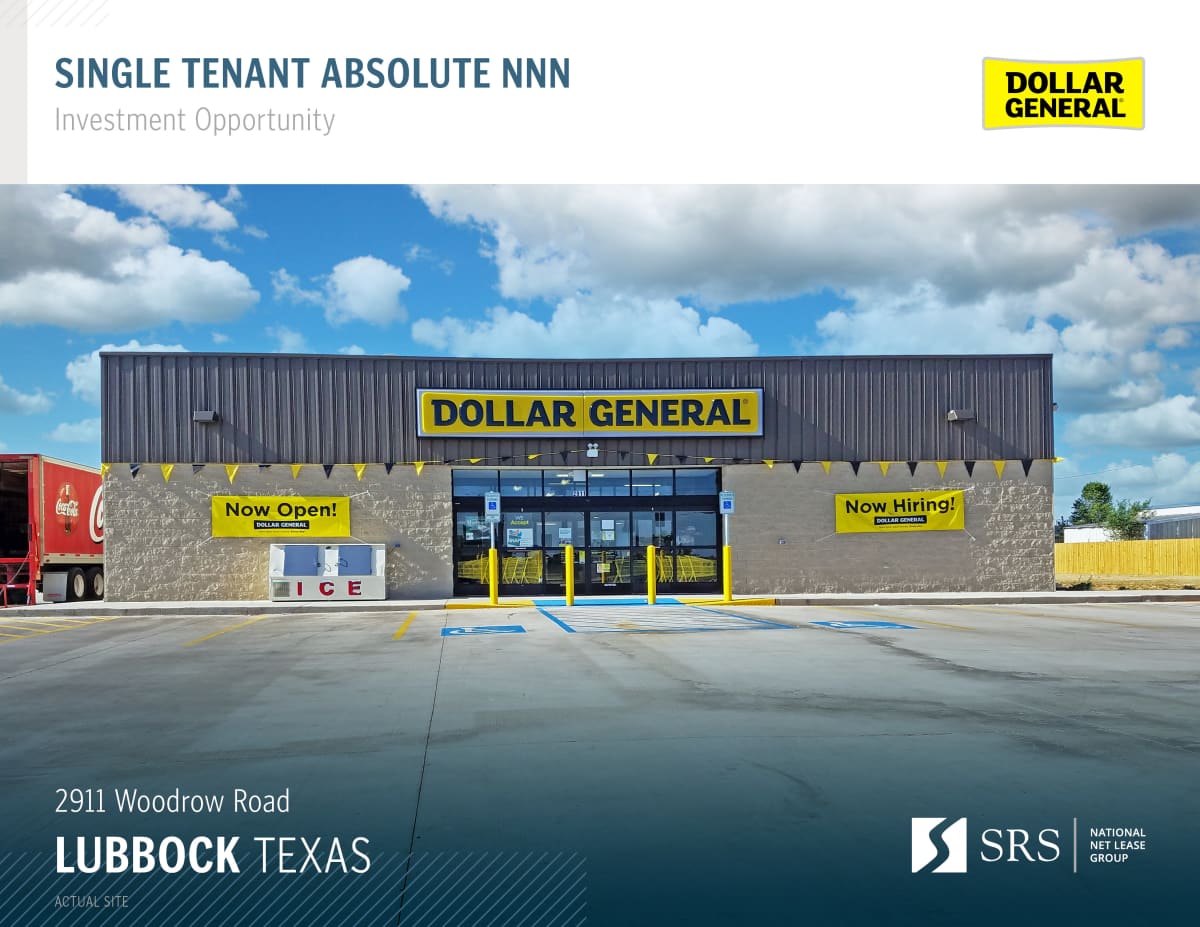 Lubbock, TX Dollar General Retail investment sale in Lubbock, Texas