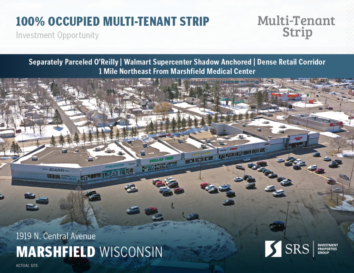 Marshfield, WI MultiTenant Strip Retail investment sale in