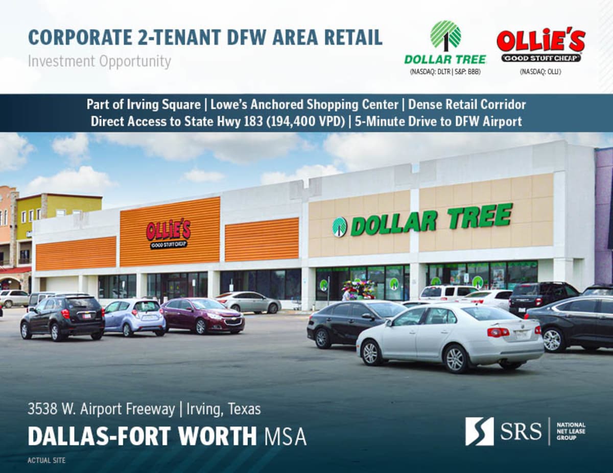 Irving, TX Ollie's & Dollar Tree Retail investment sale in Irving