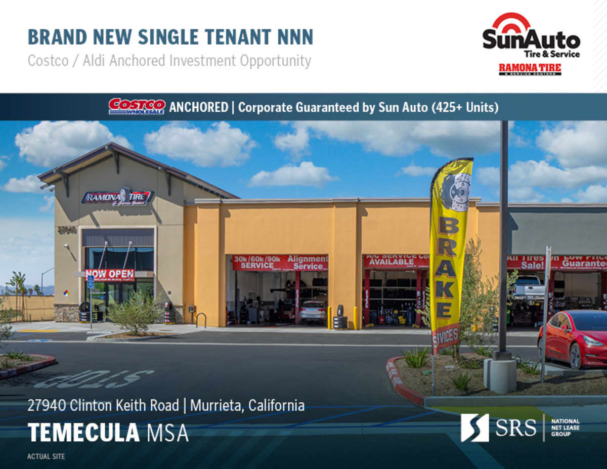 Murrieta, CA - Ramona Tires | Retail investment sale in Murrieta ...