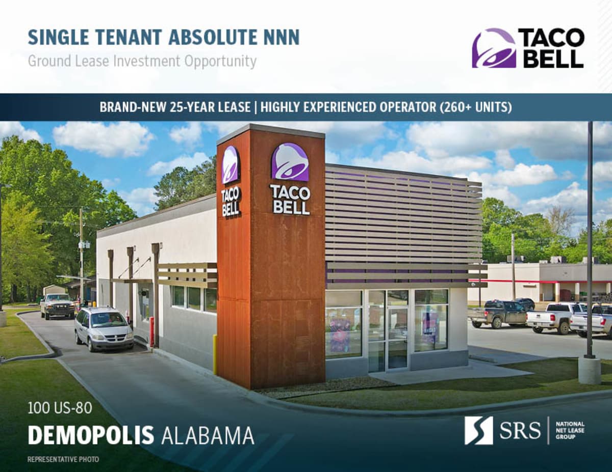 Demopoolis, AL Taco Bell Retail investment sale in Demopolis