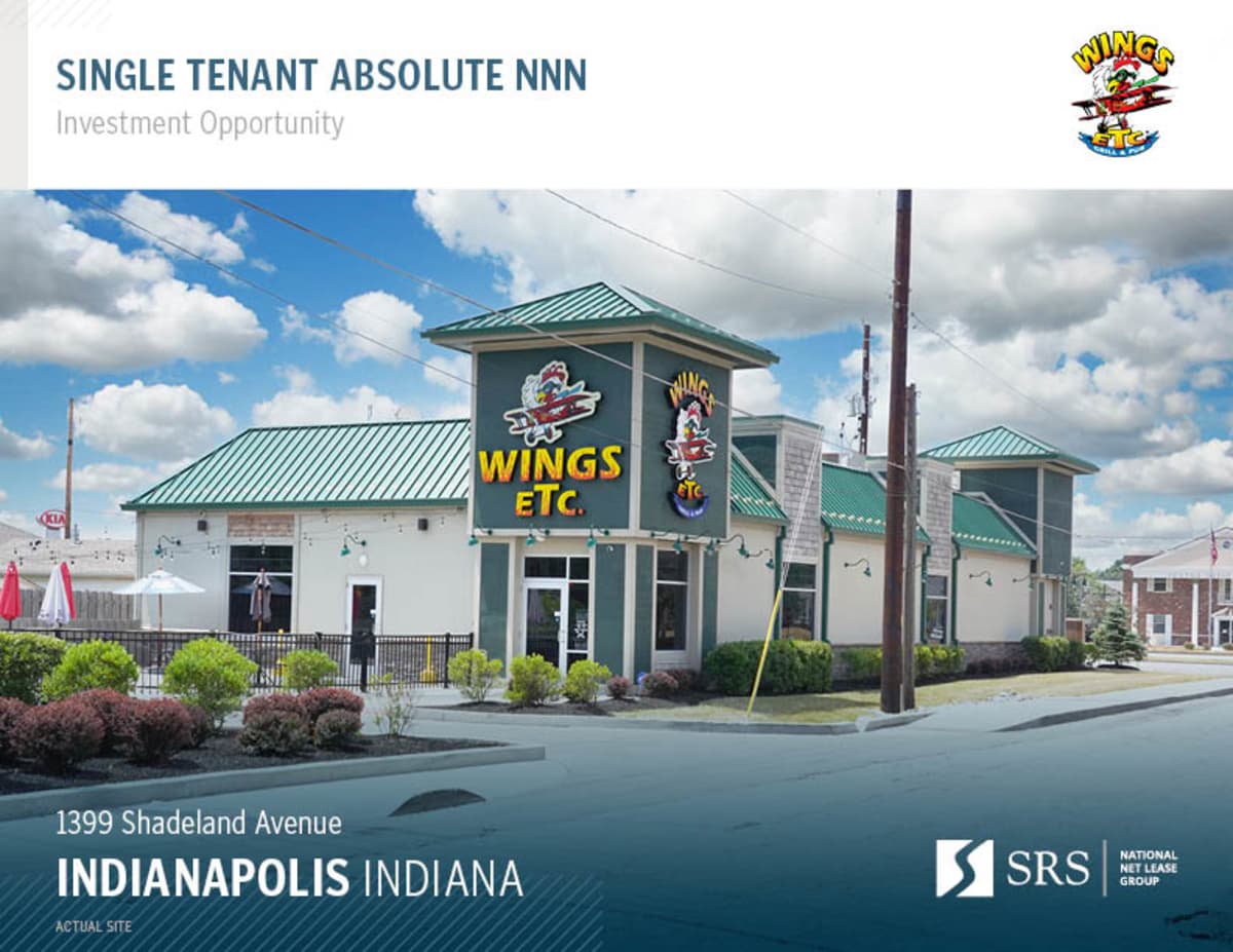 Indianapolis, IN Wings Etc Retail investment sale in Indianapolis
