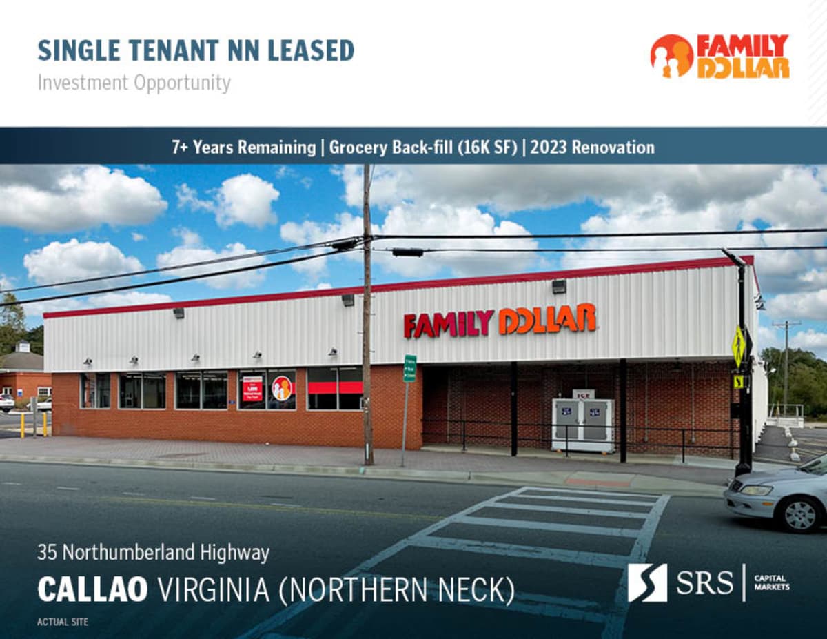 Callao, VA - Family Dollar | Retail investment sale in Callao, Virginia ...