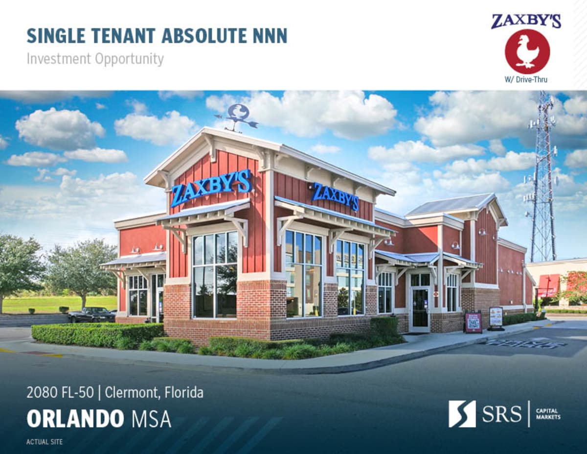 Clermont, FL - Zaxby's | Retail investment sale in Clermont