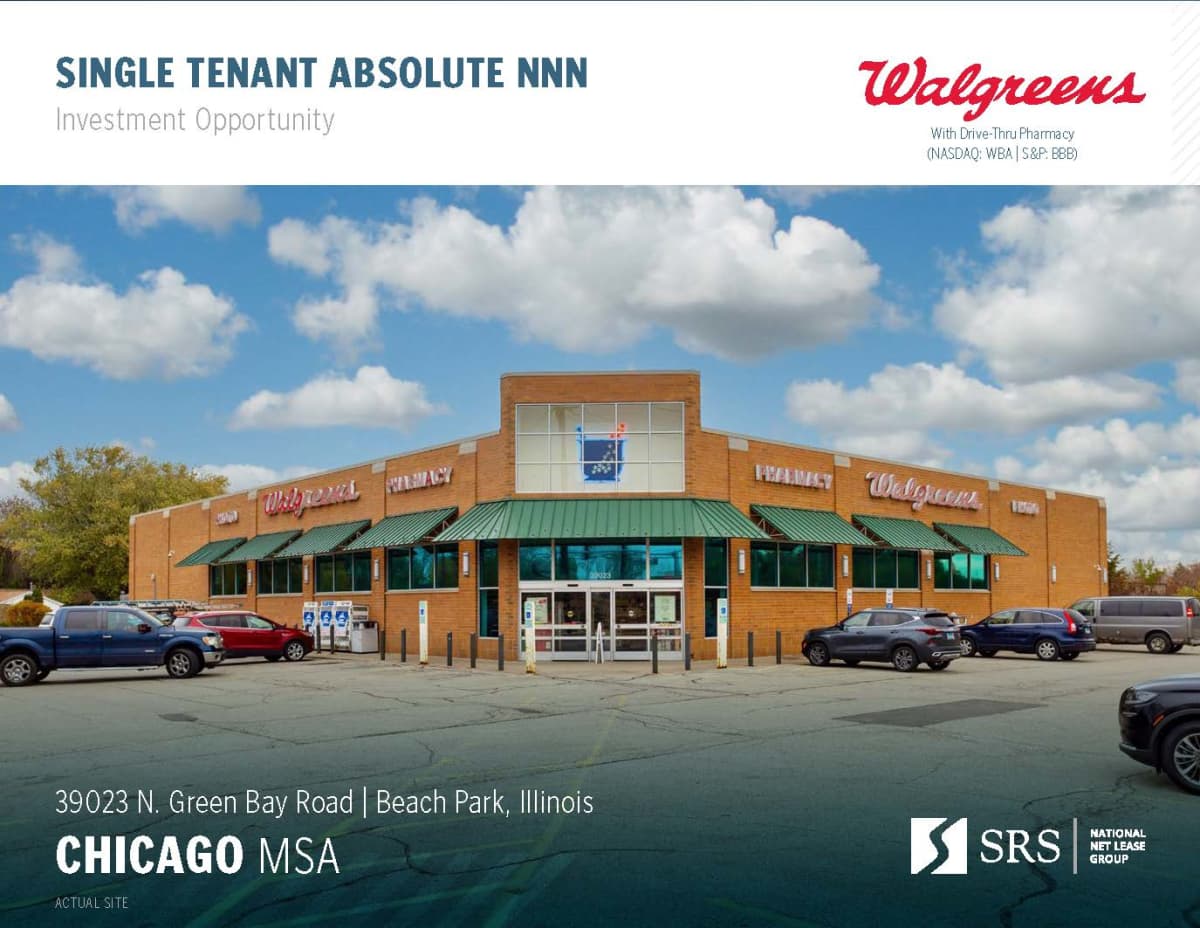 Beach Park, IL Walgreens Retail investment sale in Beach Park