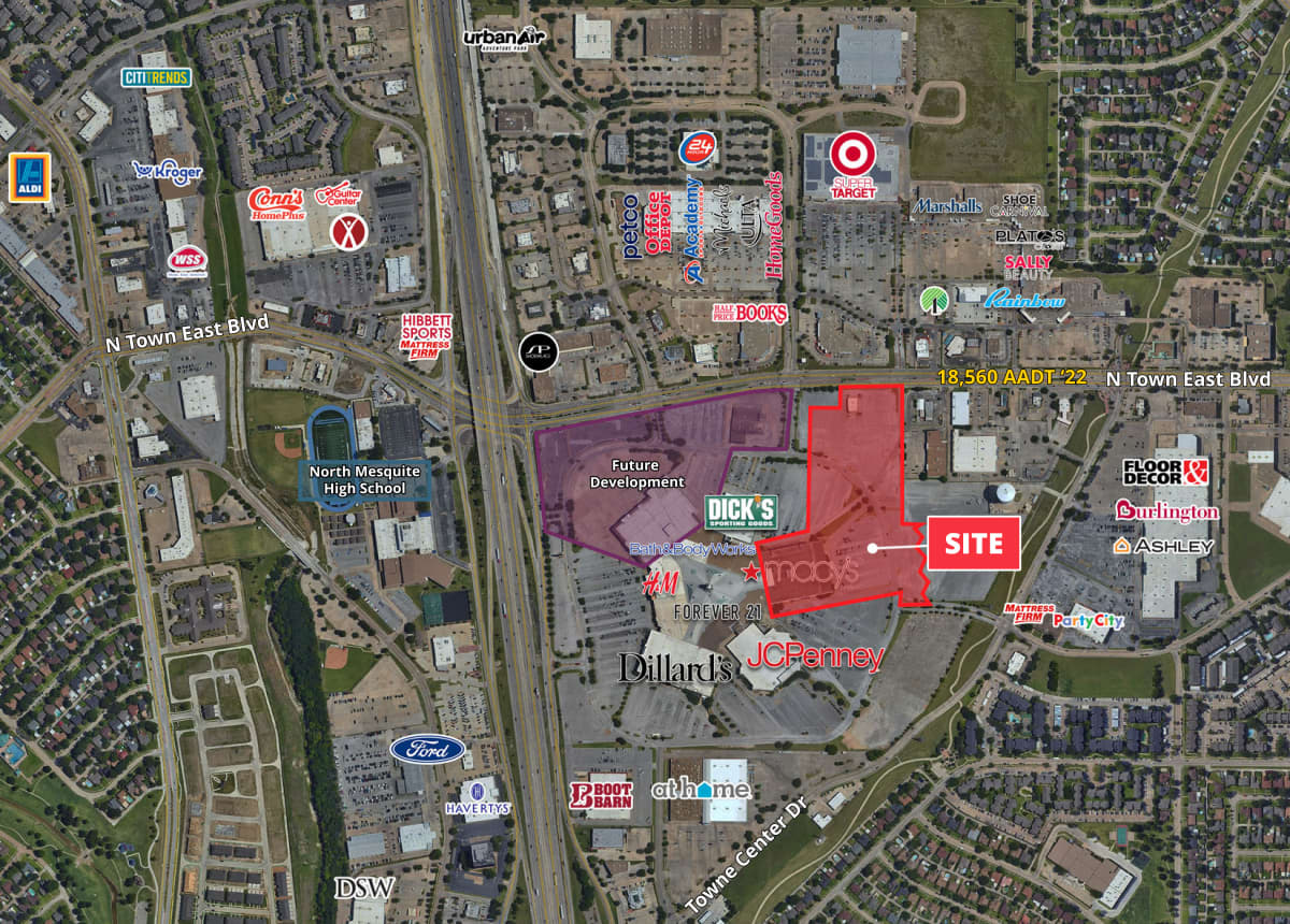 Town East Mall Big Box Opportunity Retail for sale in Mesquite