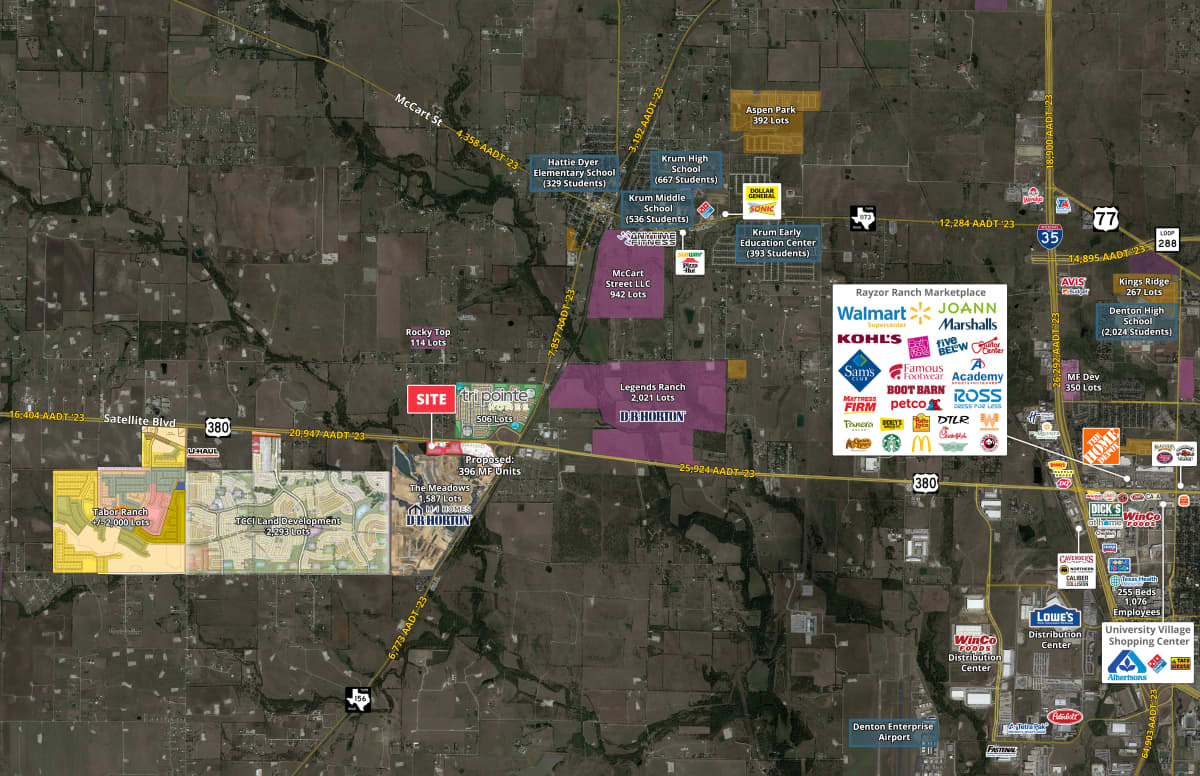 10± Acres Land for sale or lease in Krum, Texas SRS