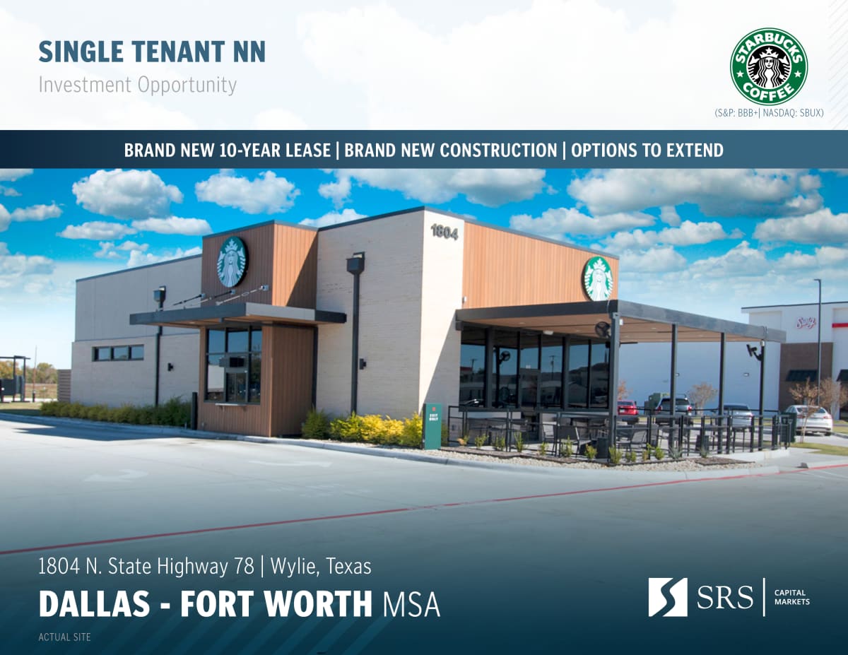 Wylie, TX - Starbucks | Retail investment sale in Wylie, Texas - SRS