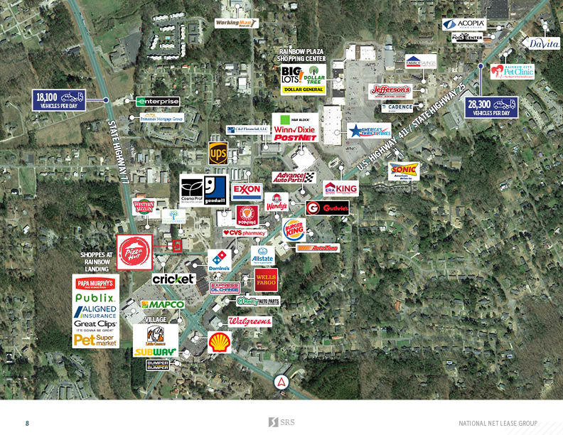 Rainbow City, AL Pizza Hut Retail investment sale in Rainbow City