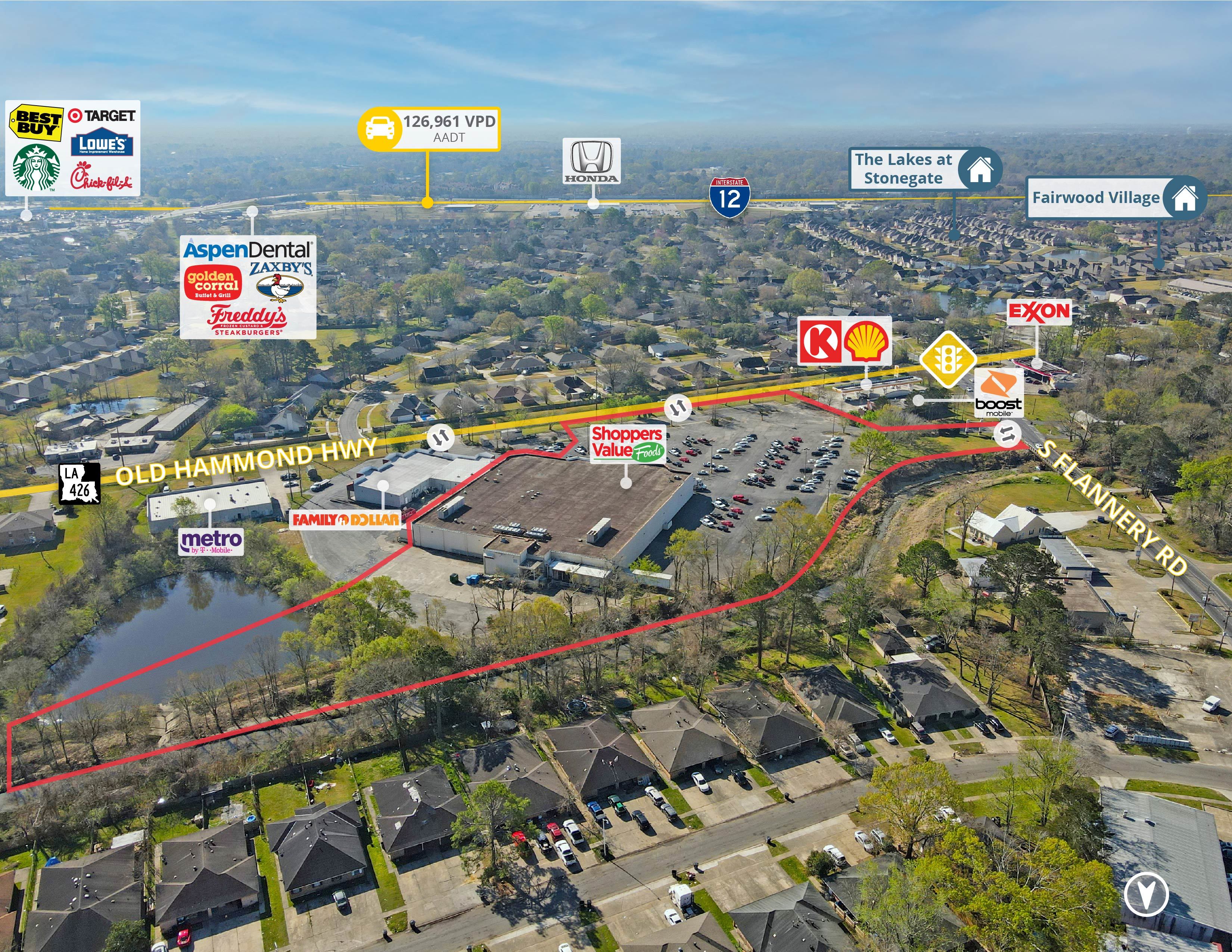 Shoppers Value Foods Retail investment sale in Baton Rouge, Louisiana