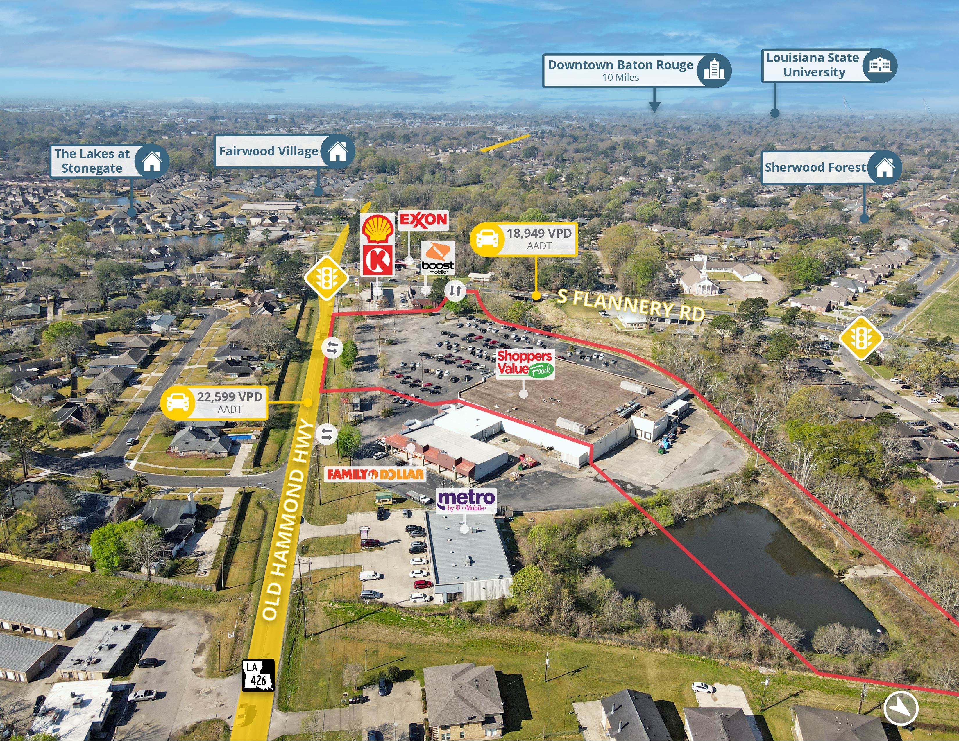 Shoppers Value Foods Retail investment sale in Baton Rouge, Louisiana