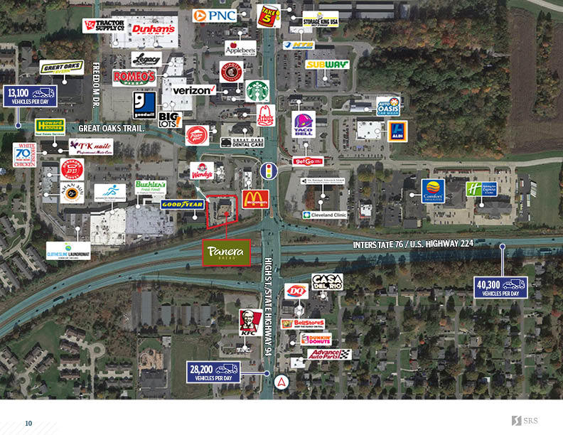 Wadsworth, OH (Akron MSA) Panera Bread Retail investment sale in