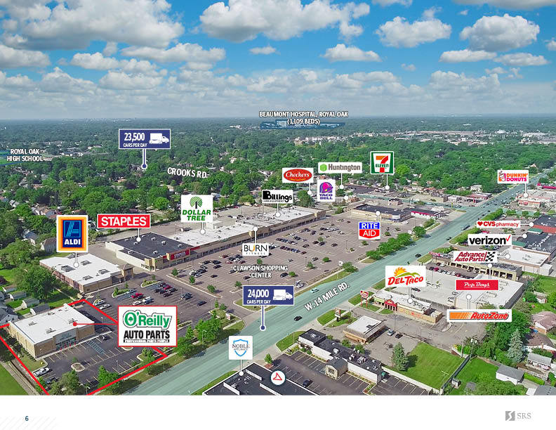 Clawson MI O Reilly Auto Parts Retail investment sale in