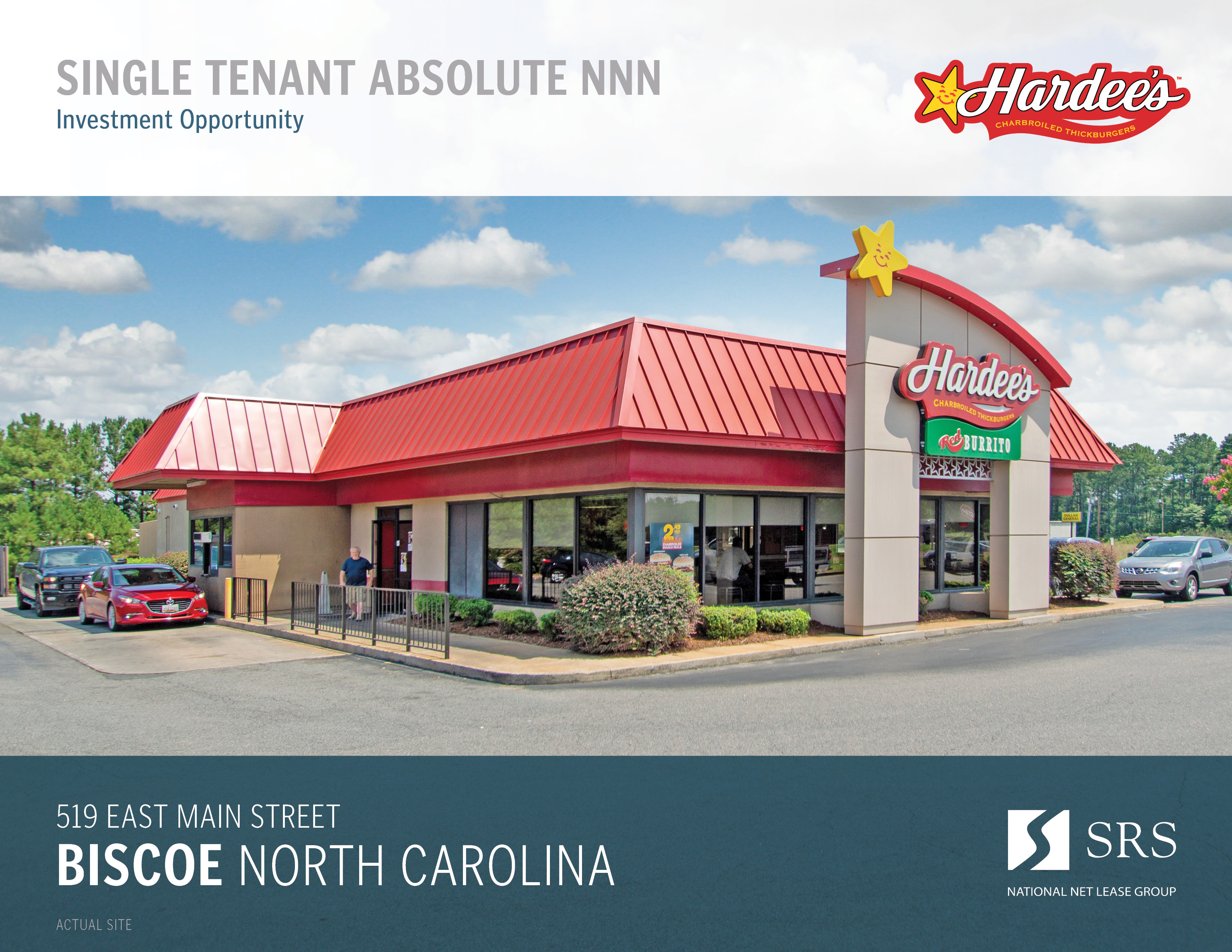 Biscoe, NC Hardee's Retail investment sale in Biscoe, North