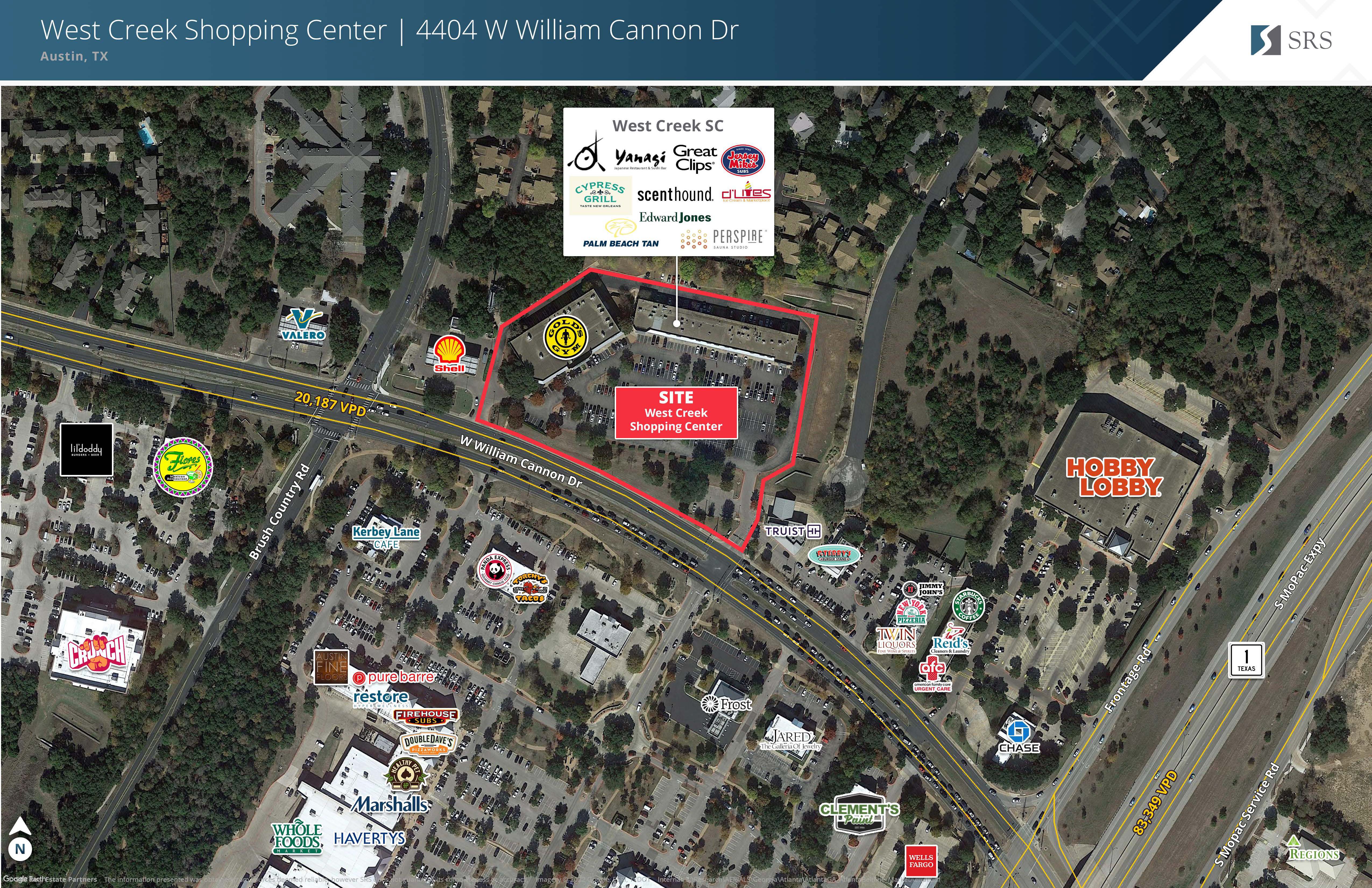 Site Aerial of West Creek Shopping Center