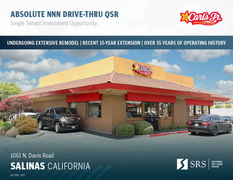 Salinas, CA - Carl's Jr | Retail investment sale in Salinas, California ...
