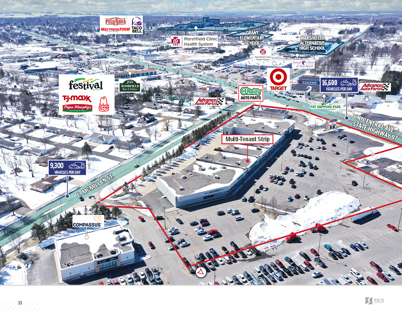 Marshfield, WI MultiTenant Strip & Single Tenant O'Reilly Auto Parts