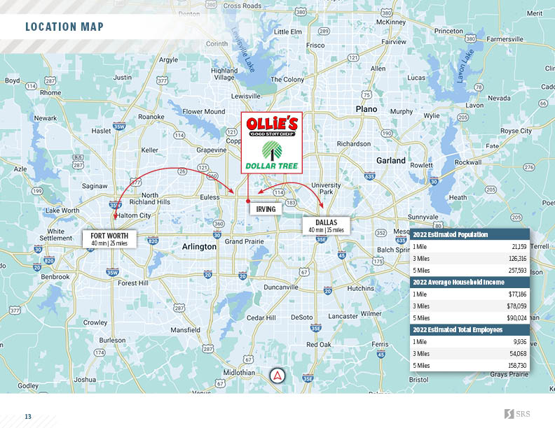 Irving, TX Ollie's & Dollar Tree Retail investment sale in Irving