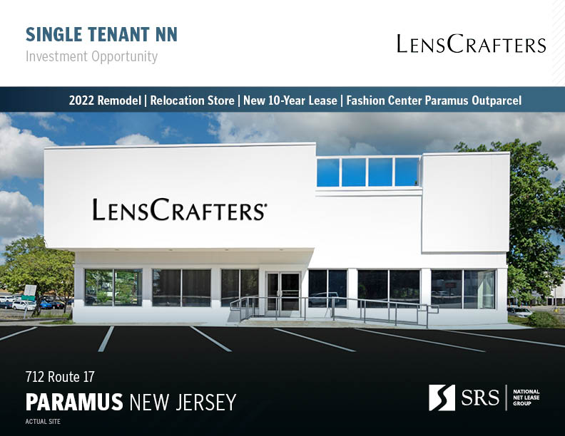 Paramus, NJ Lenscrafters Retail investment sale in Paramus, New