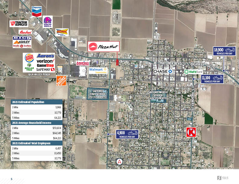 Safford, AZ Pizza Hut Retail investment sale in Safford, Arizona SRS