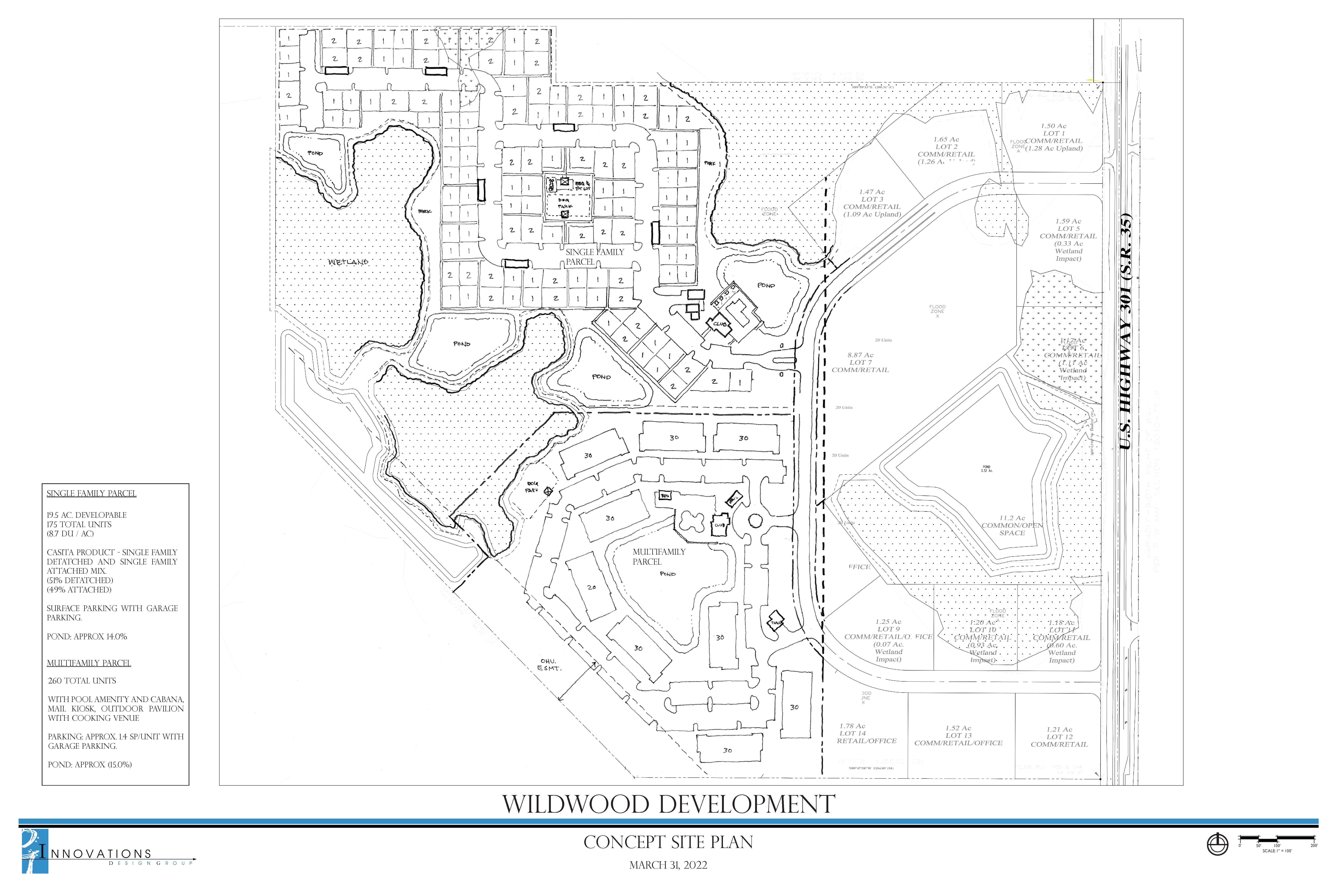 Wildwood Florida Apartment & Townhouse Land FOR SALE Adjacent to the