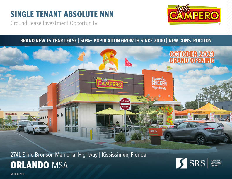 Kissimmee, FL Pollo Campero Retail investment sale in Kissimmee
