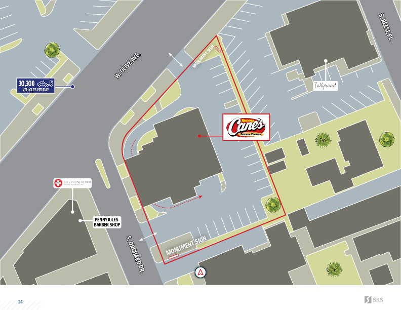 Burbank, CA Raising Cane's Retail investment sale in Burbank