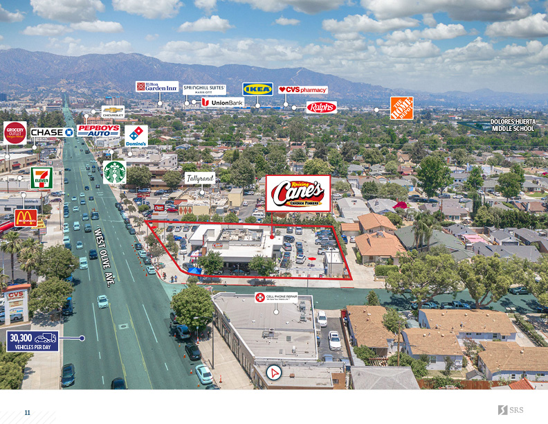 Burbank, CA Raising Cane's Retail investment sale in Burbank