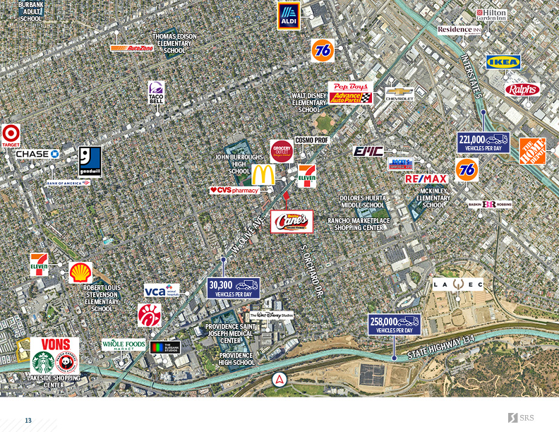 Burbank, CA Raising Cane's Retail investment sale in Burbank